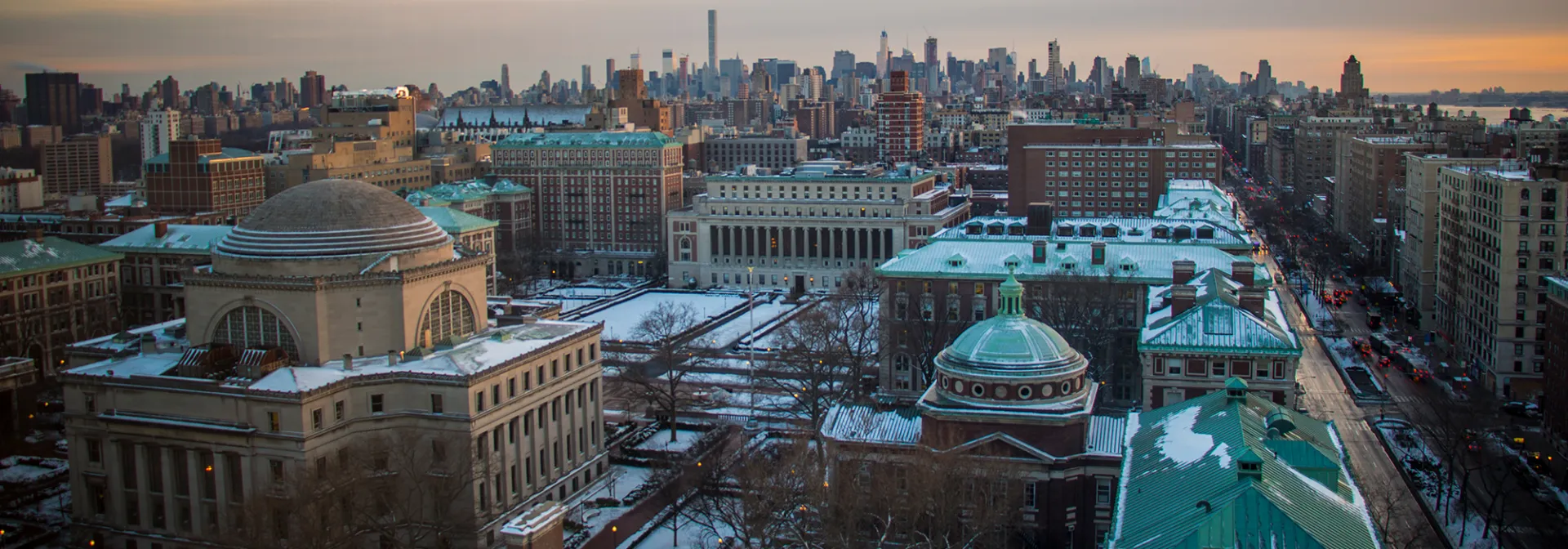 skyline of nyc from vantage point of NoCo building